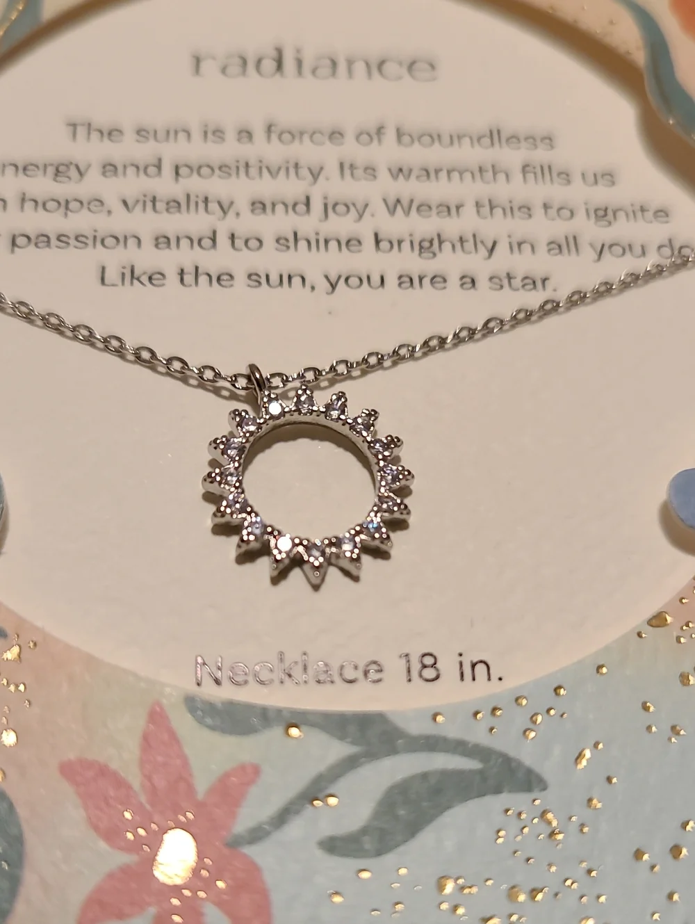 Bright Blessings Pendant Necklaces Bundle Of 2 Radiance, 18 Inch Sun Burst